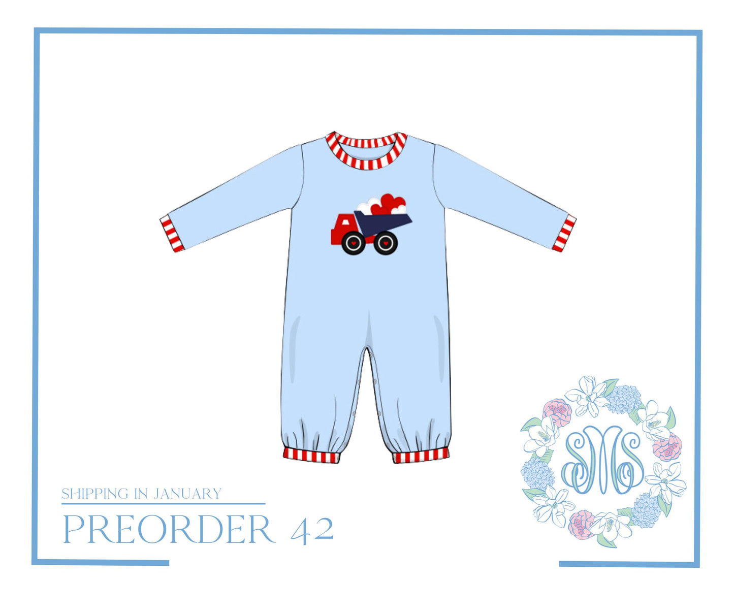 Preorder 42: Dump Truck Full of Love Romper