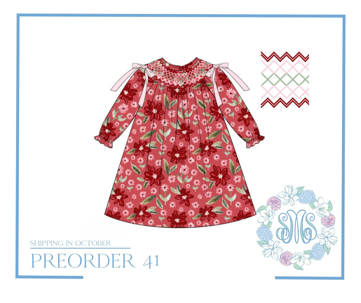RTS: Cranberry Christmas Dress