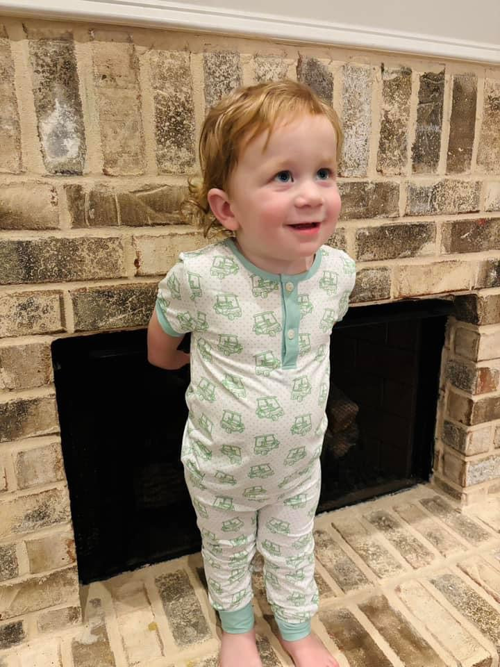 Pre Order 35: Golf Pajamas Boys Two Piece