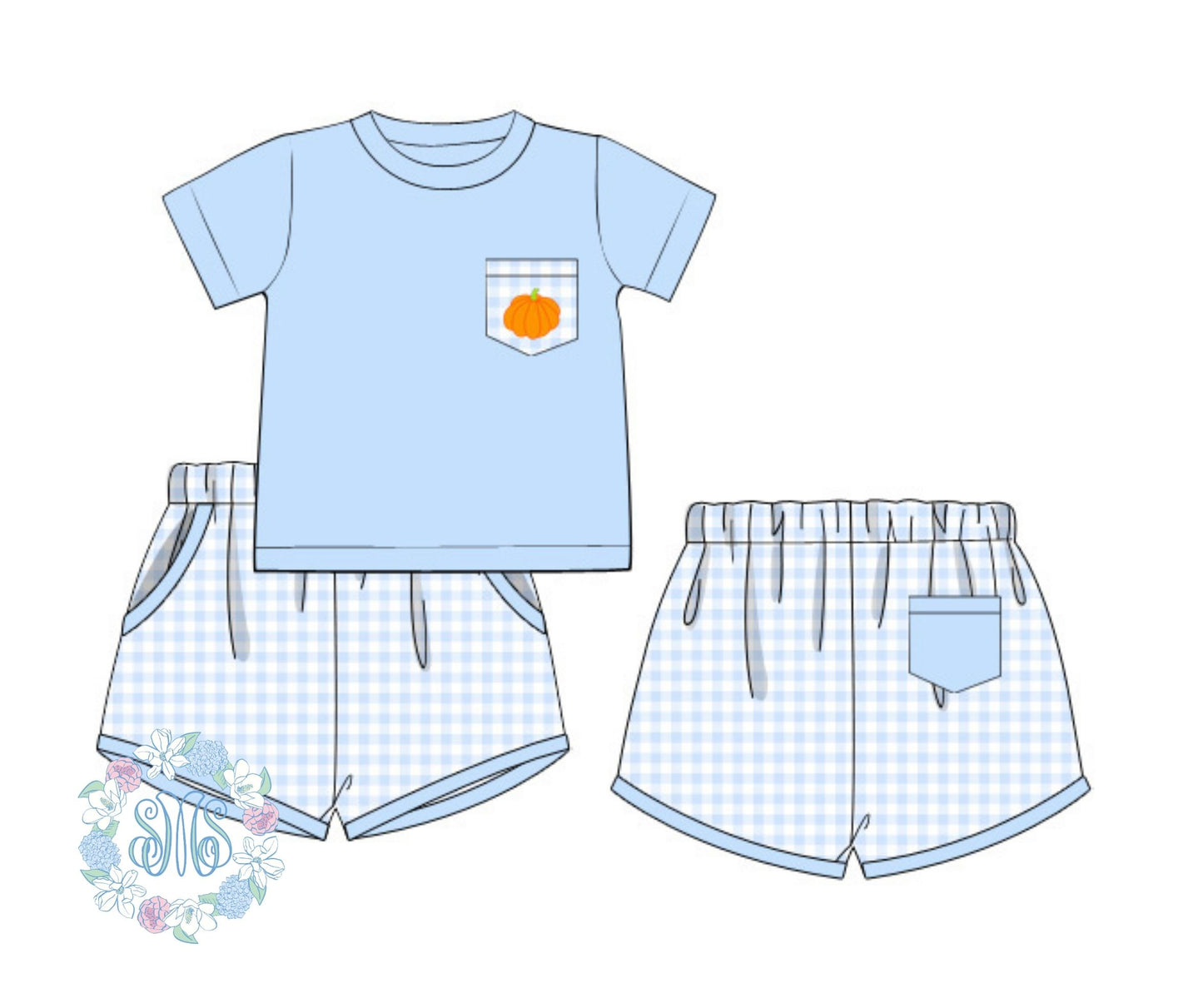 RTS: Pumpkins and Bows Brother Set