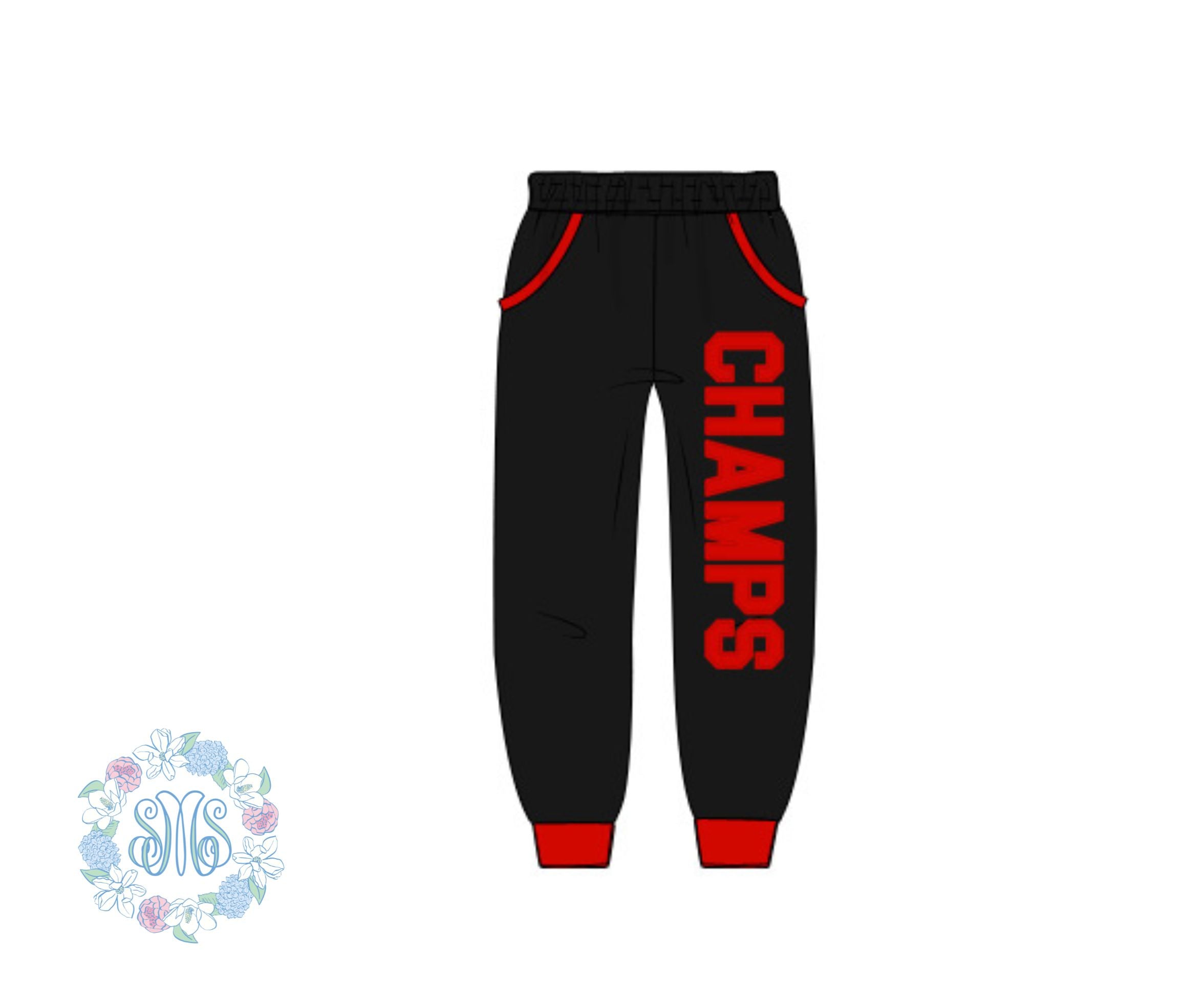 RTS CHAMPS Unisex Joggers Sew Magnolia Smocks, LLC