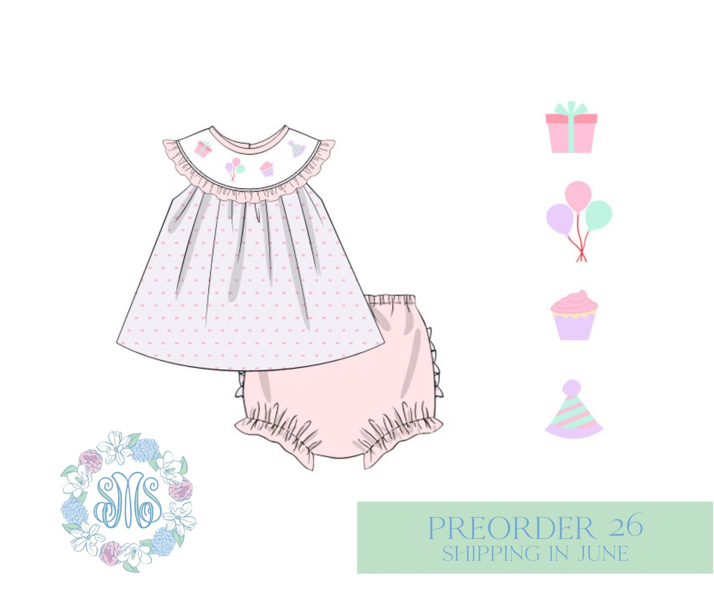 Birthday Girl Bloomer Set