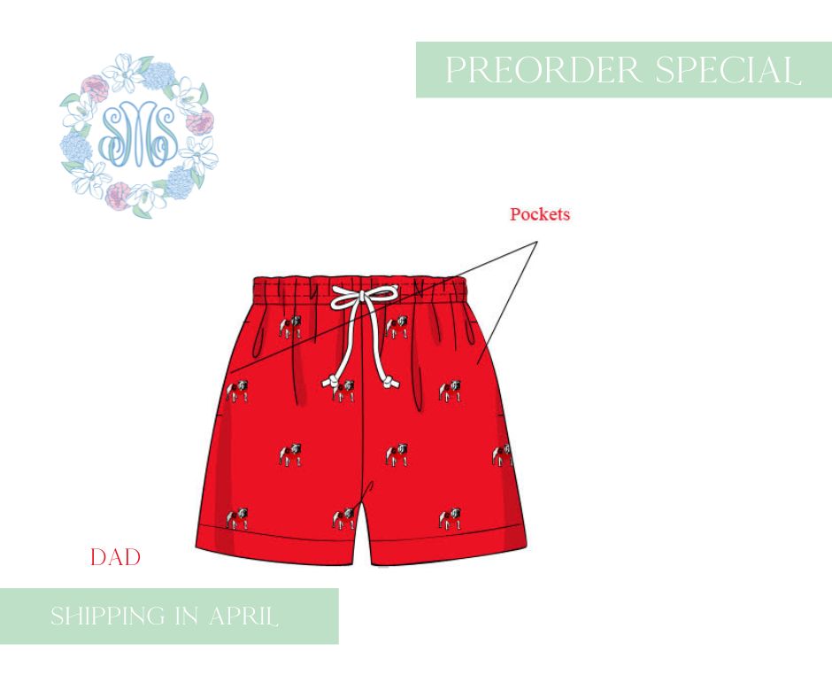 Mens UGA Swim Trunks