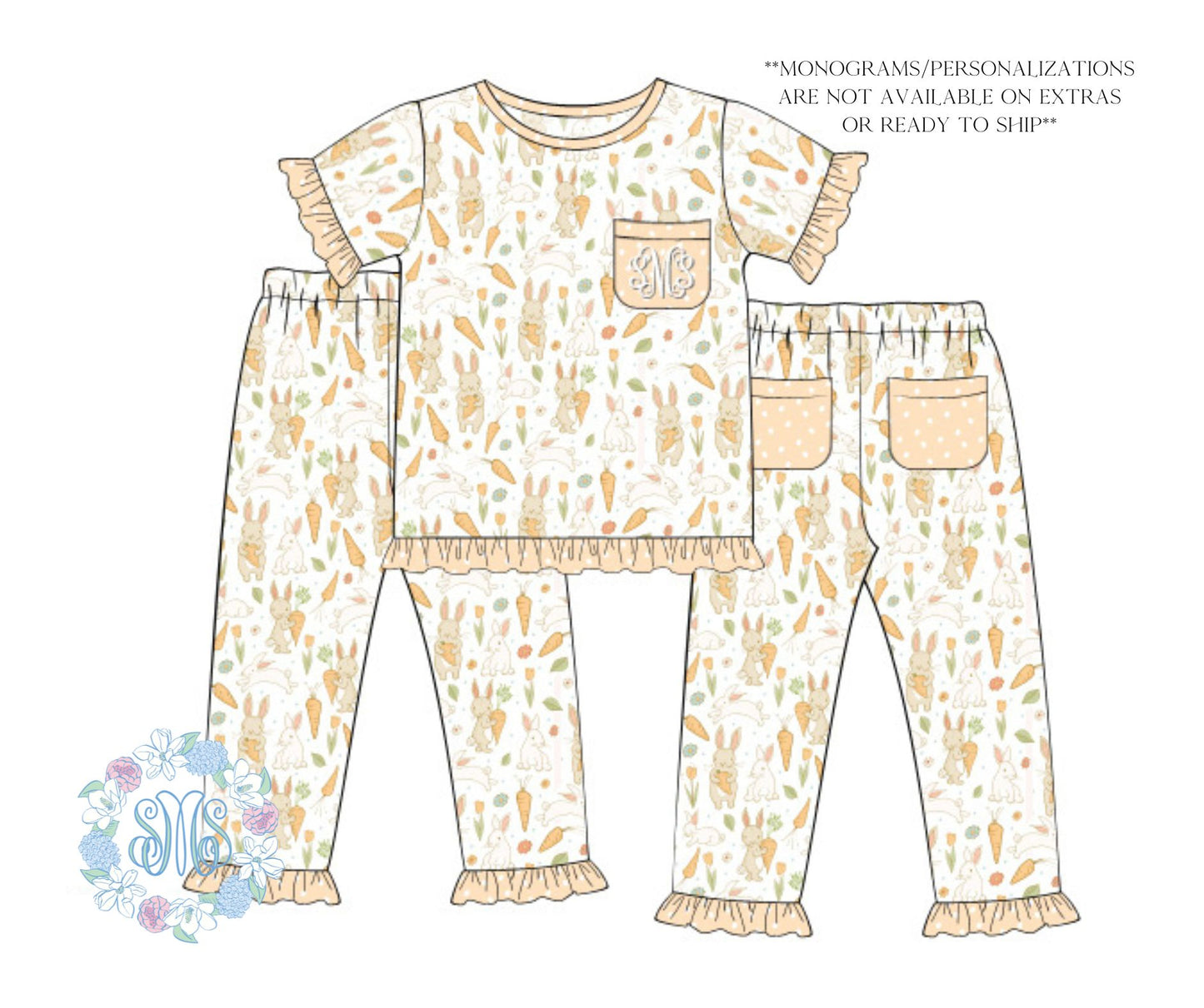 Hippity Hop Bunny Girls Pajamas