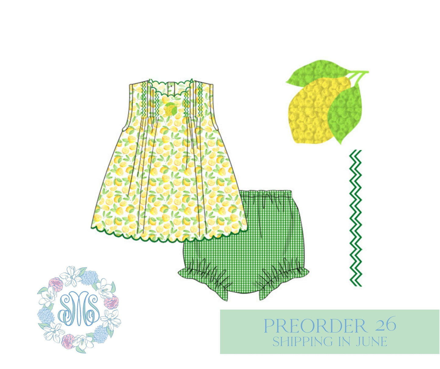 Lemon Squeeze Bloomer Set