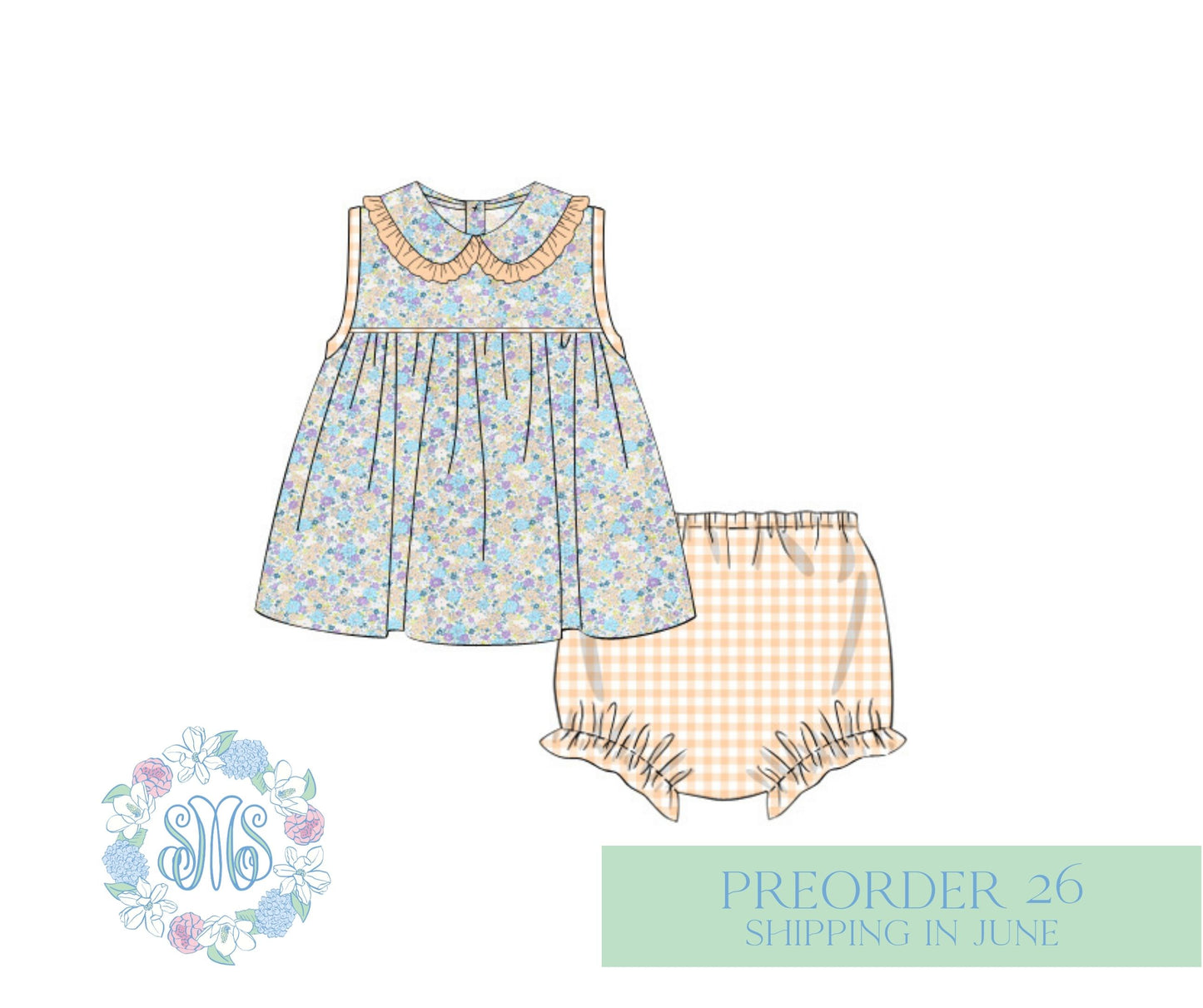 Tiny Flowers Bloomer Set