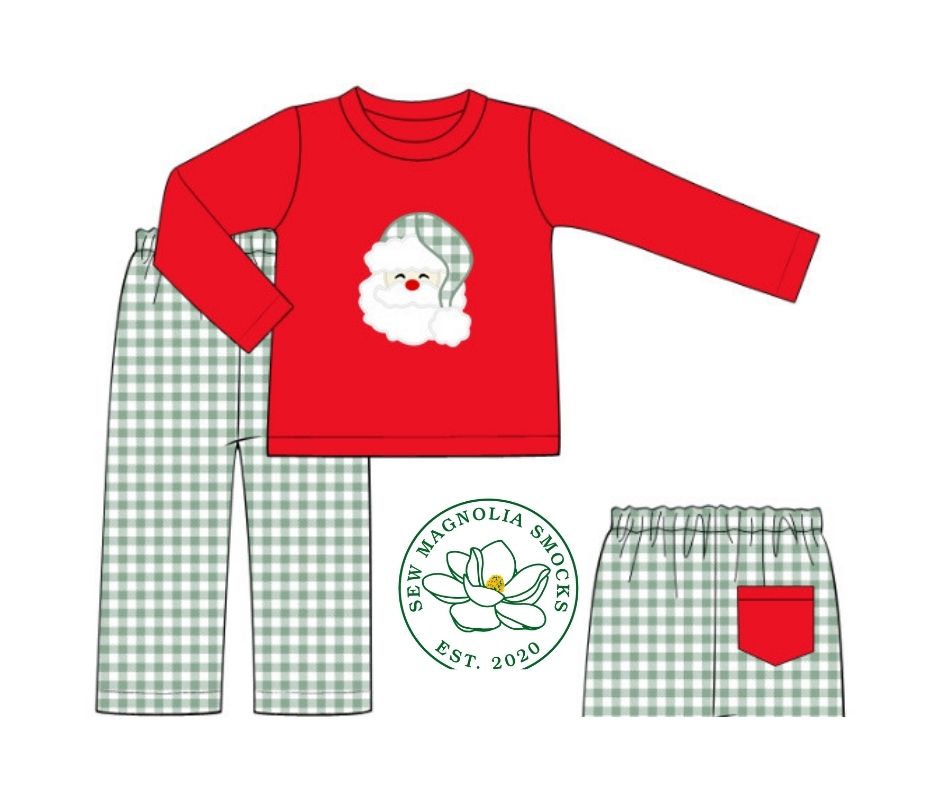 Ready for Santa Boys Applique Set
