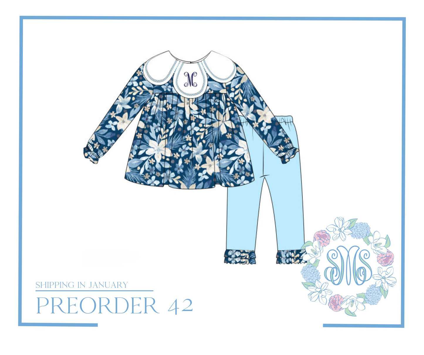 Preorder 42: Winter Floral Legging Set