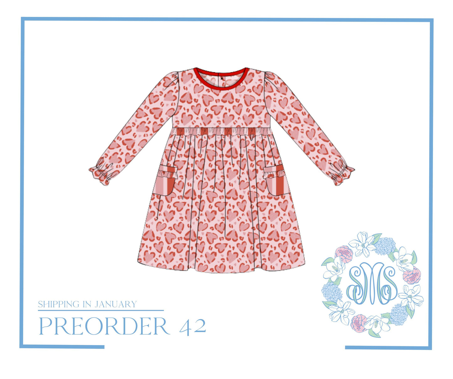 Preorder 42: Leopard Hearts Dress