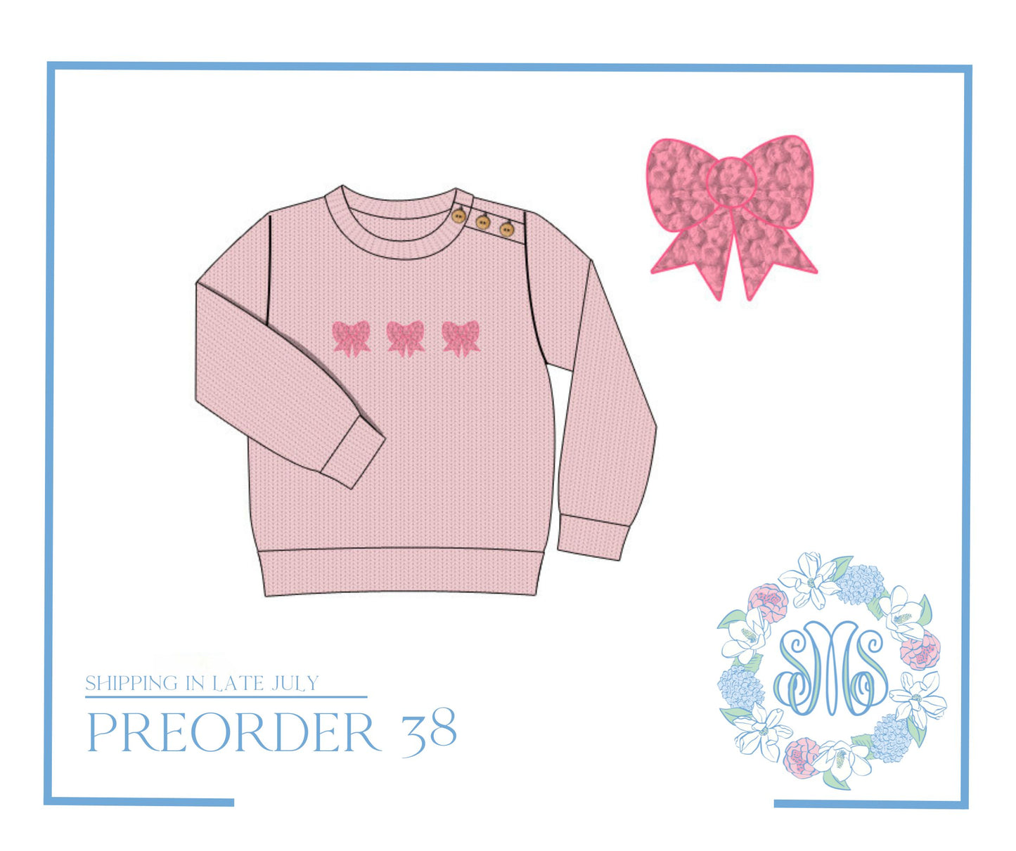 RTS: French Knot Bow Sweater