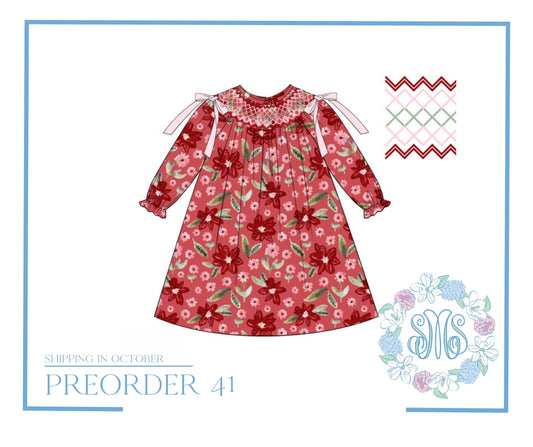 RTS: Cranberry Christmas Dress