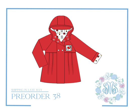 RTS: DAWGS Girls Rain Coat