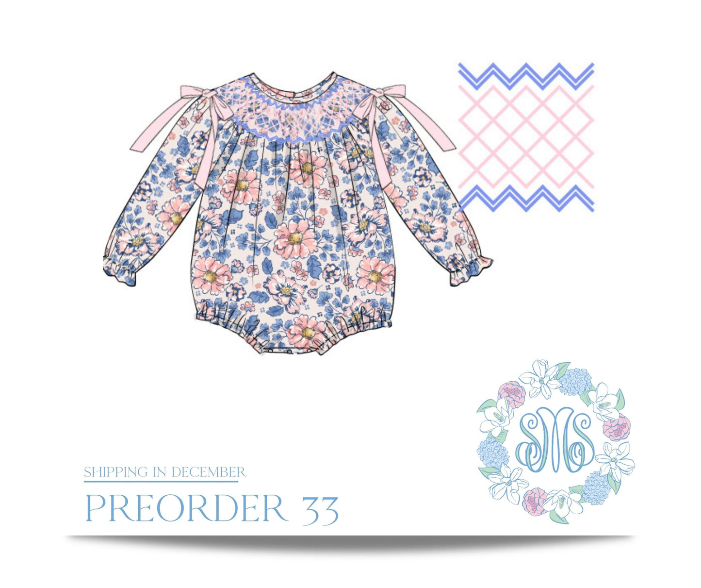Pre Order 33: Kennedy Floral Bubble