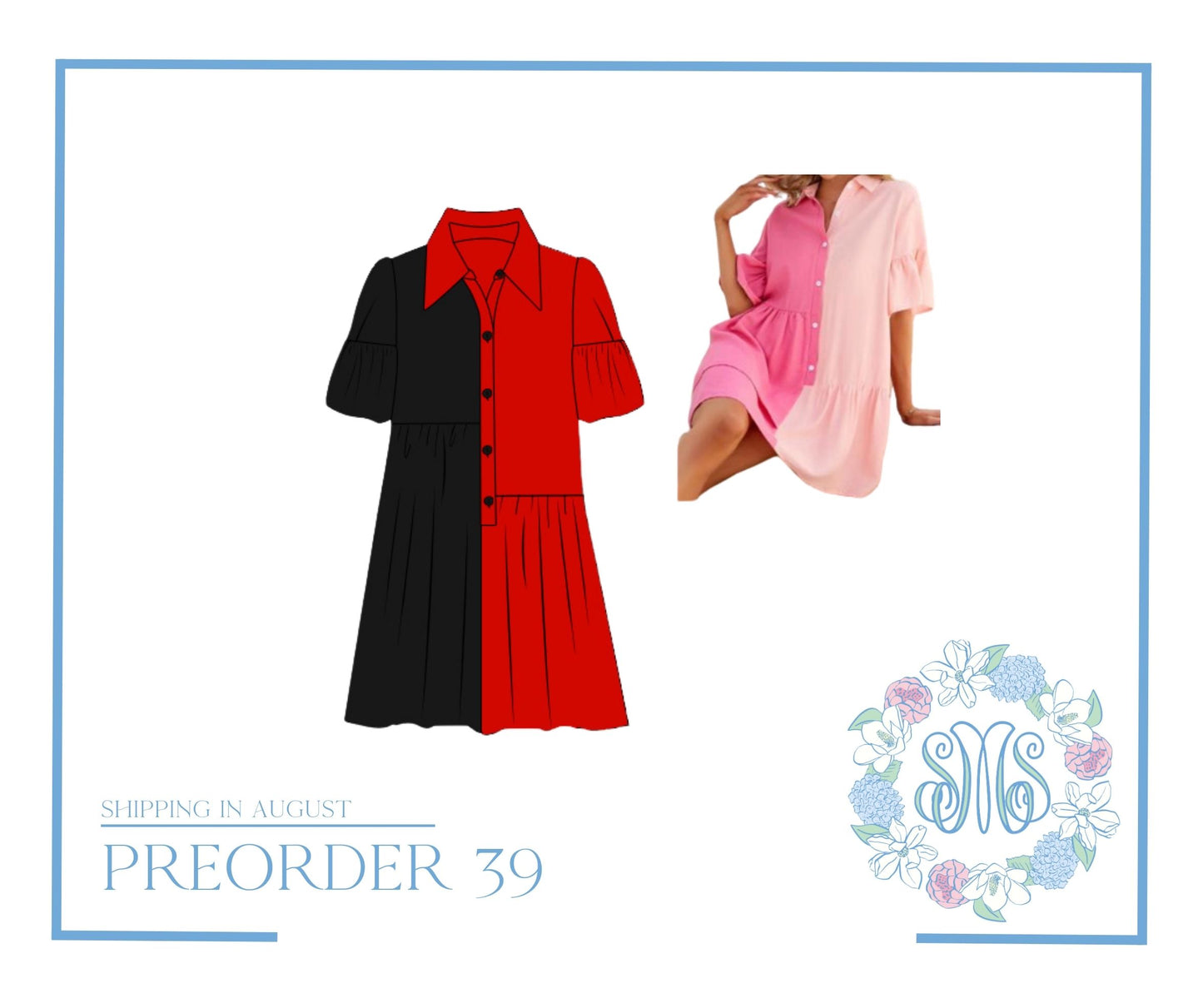 RTS: Georgia Colorblock Mom Dress
