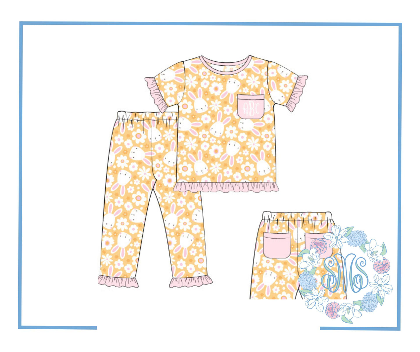 Pre Order 34: Hip Hop Goodnight Girls Pajamas