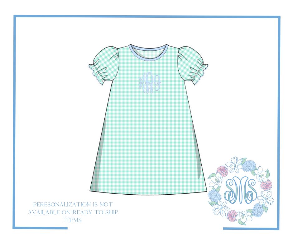 Pre Order 34: Mint Knit Girls Dress