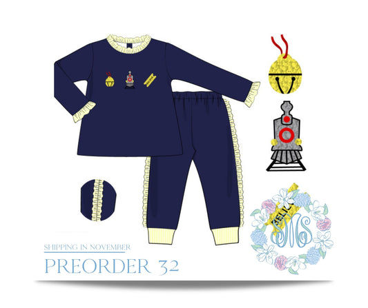 RTS: Polar Express Ruffle Pajamas