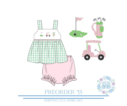 Pre Order 35: Spring on the Green Bloomer Set