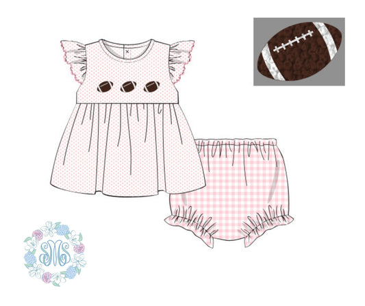 RTS: French Knot Football Bloomer Set