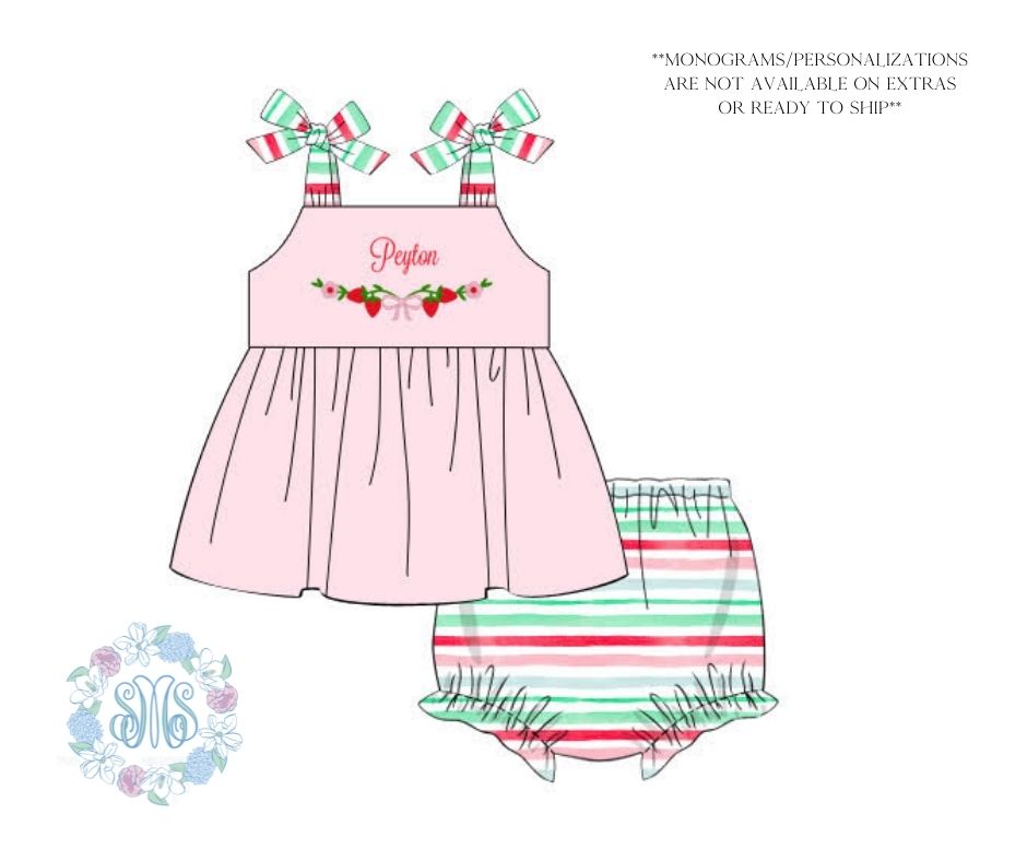 De-Stash: Sew Summery Sweet Bloomer Set **PERSONALIZED**