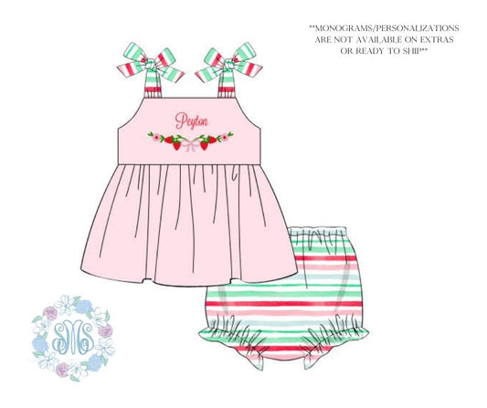 De-Stash: Sew Summery Sweet Bloomer Set **PERSONALIZED**