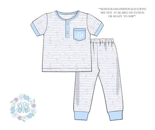 Boys Easter Bunny Pj's (no monogram)