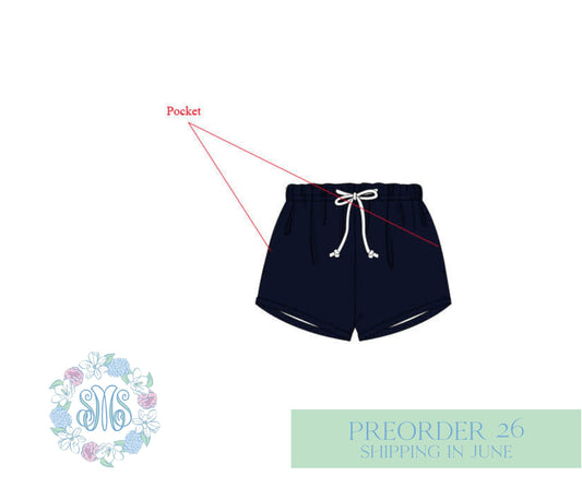 Navy Shortie Shorts '22
