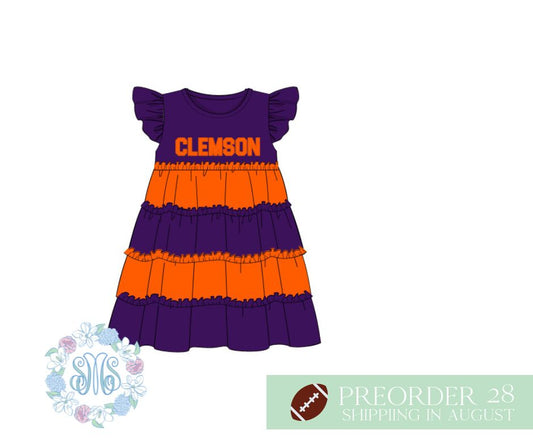 RTS: Clemson ColorBlock Dress