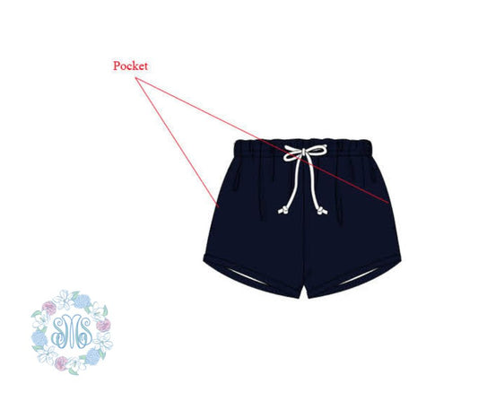 RTS: Boys Navy "Shortie" Shorts
