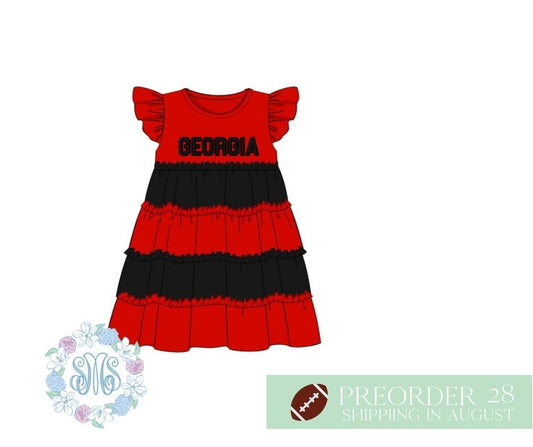 UGA ColorBlock Dress