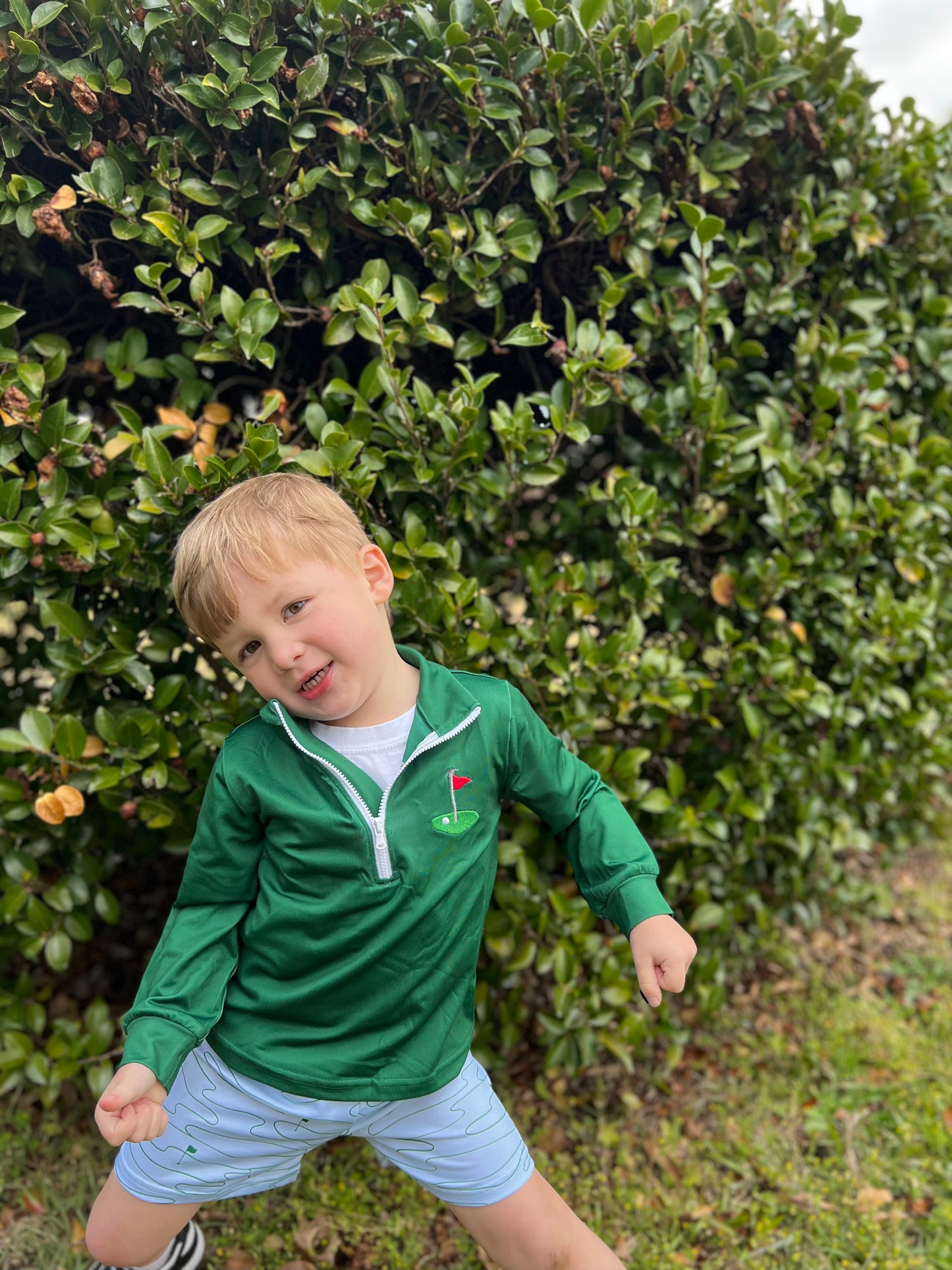 Playing On The Greens Boys Pull Over